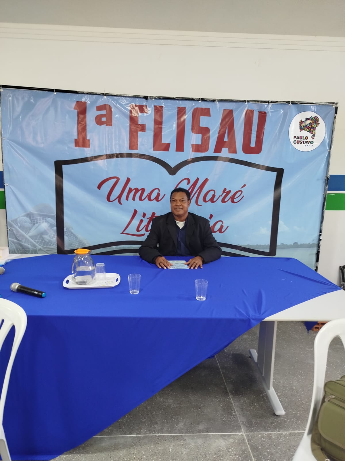 Antonio Santana durante a FLISAU - Saubara Bahia
